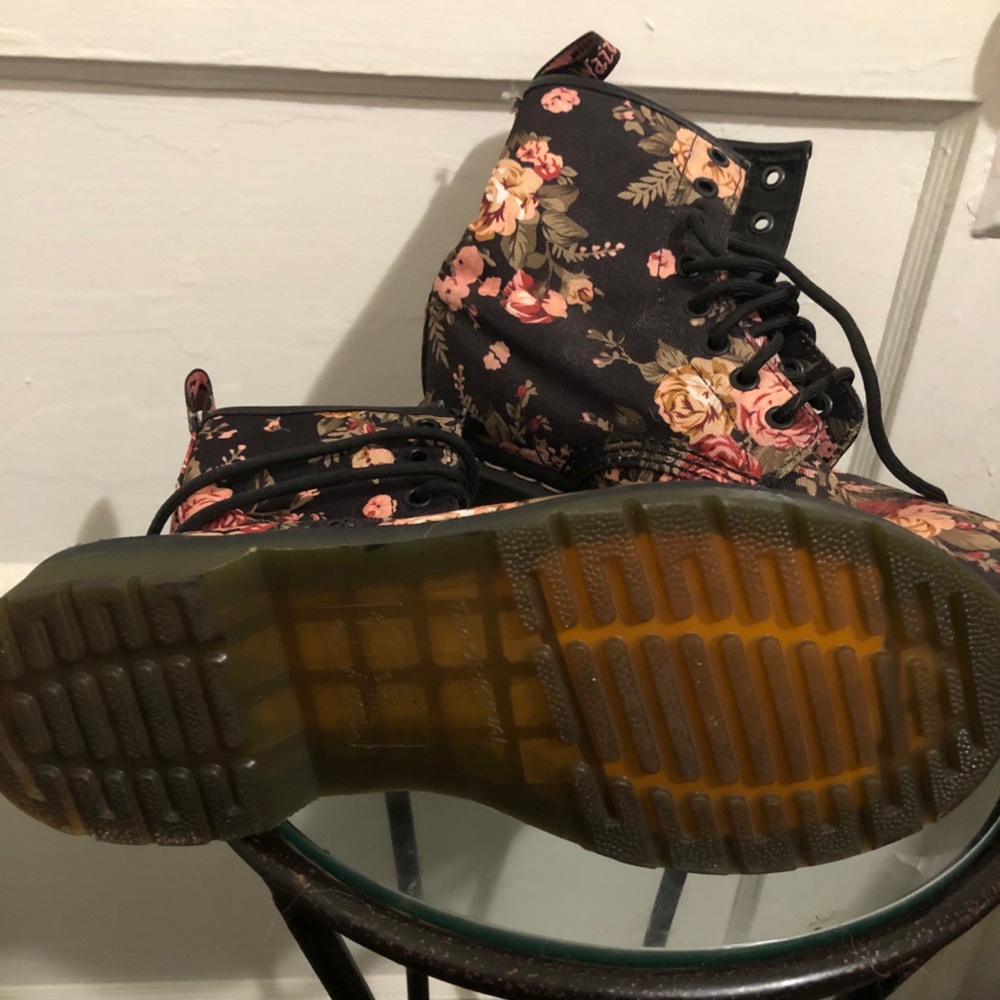 Flower Print Doc Martens
